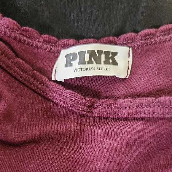 Victoria's Secret Camisoles in Pink, Black, and Burgundy - Picture 3 of 6